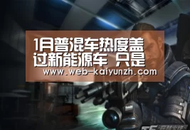 1月普混车热度盖过新能源车 只是偶然吗?-开云入口(图1) 开云入口
